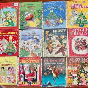 A Dozen Vintage Little Golden Books: Christmas Stories!